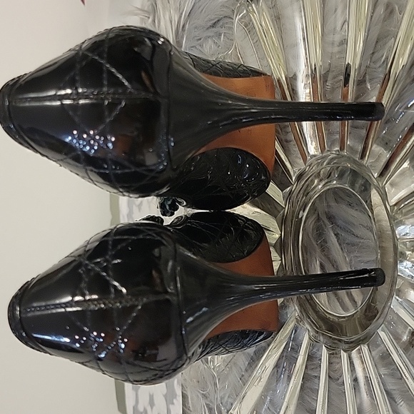 Christian Dior Cannage Patent Leather Peep Toe with heels - Picture 7 of 17